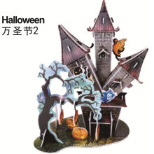 Bricolage Halloween House Three-Dimensional Hallowmas Castle Puzzle Toy